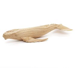 Handcrafted Wooden Carved Humpback Whale