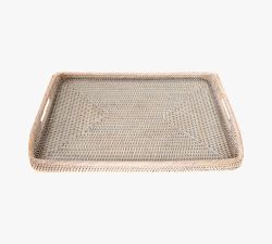 Tava Handwoven Rattan Rectangular Serving Tray
