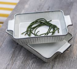 Colonnade Stoneware Rectangular Bakers Set