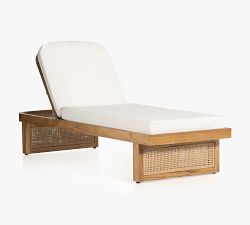 Dolores Teak Outdoor Single Chaise Lounge