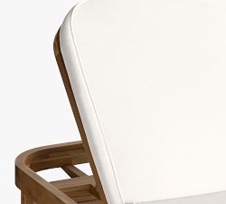 Dolores Teak Outdoor Single Chaise Lounge