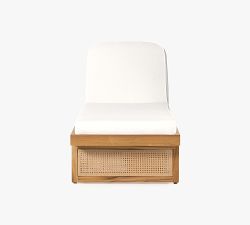 Dolores Teak Outdoor Single Chaise Lounge