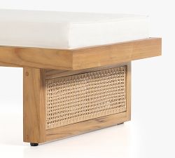 Dolores Teak Outdoor Single Chaise Lounge