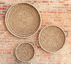 Emma Woven Baskets Wall Art, Set of 3