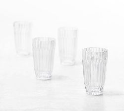 Fluted Glass Casual Drinkware - Set of 6