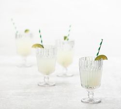 Fluted Glass Tall Goblet - Set of 6