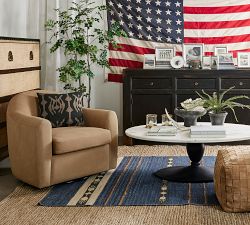 Gideon Leather Swivel Chair