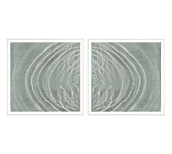 Ripple Diptych Framed Print