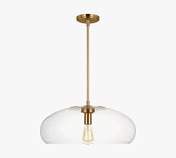 Bardot Round Glass Pendant (22&quot;)
