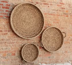 Emma Woven Baskets Wall Art, Set of 3