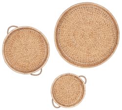 Emma Woven Baskets Wall Art, Set of 3