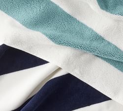 Kids Reversible Awning Striped Organic Beach Towel