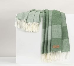 Lands Downunder Hampton Plaid Herringbone Throw
