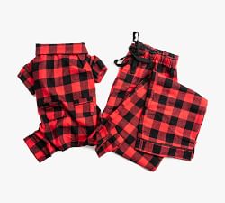 Matching Plaid Pet &amp; Adult Pajamas