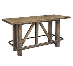 Tyann Oak Bar Height Dining Table