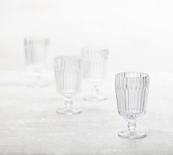 Fluted Glass Casual Drinkware - Set of 6