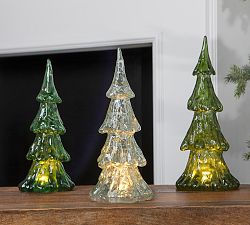 Resin Lit Trees, Set of 3