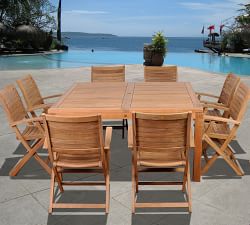 Saldano Teak Square Outdoor Dining Table (59")