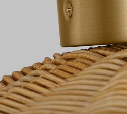 Soleil Rattan Flush Mount (13&quot;)