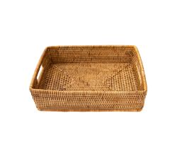 Tava Handwoven Rattan Rectangular Storage Basket