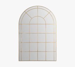 Alice Windowpane Arched Wall Mirror