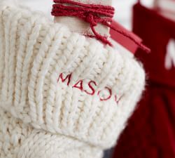 Chunky Cable Knit  Stocking