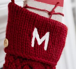 Chunky Cable Knit  Stocking