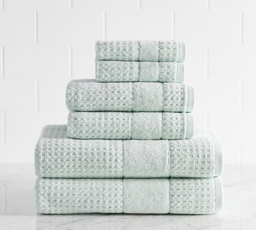 Waffle Tyne Towel Bundle - Set of 6 - Cielo