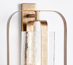 Mollie Hammered Glass Sconce
