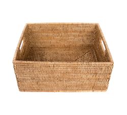 Tava Handwoven Rattan Rectangular Storage Basket