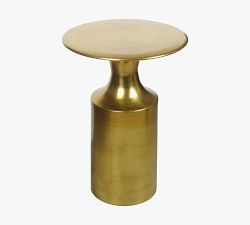 Luciano Round Metal Accent Table (14.5&quot;)