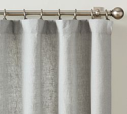 Open Box: Everyday Linen Curtain, 100" W x 84" L - Chambray