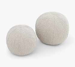 Open Box: Chiyoko Round Pillow Set of 2, 12" x 11" - Knoll Sand