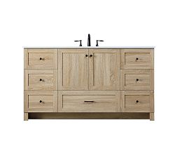 Open Box: Alderson Single Sink Vanity, 60&quot; - Mango Wood