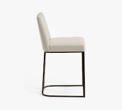 Jake Upholstered Metal Stool
