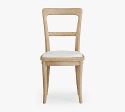 Open Box: Cline Upholstered Bistro Dining Chair - Performance Heathered Basketweave, Seadrift