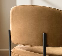 Baldwin Leather Metal Stool