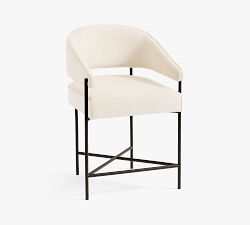 Baldwin Upholstered Metal Stool