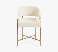 Baldwin Upholstered Metal Stool