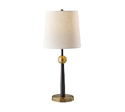 Open Box: Graton Metal Table Lamp (29&quot;) - Black/Antique Brass