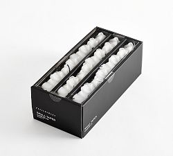 Open Box: Skull Taper Candle, Set of 6 - White