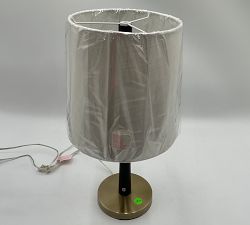 Open Box: Graton Metal Table Lamp (29&quot;) - Black/Antique Brass