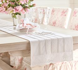 LoveShackFancy Ruffle Crochet Table Runner