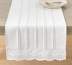 LoveShackFancy Ruffle Crochet Table Runner