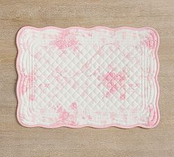 LoveShackFancy Pink Rose Quilted Placemats - Set of 4