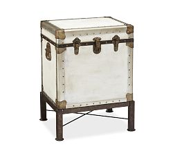Open Box: Ludlow Rectangular Trunk End Table (18.5") - White