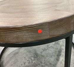 Open Box: Malcolm Round Nesting Coffee Table, 25&quot; Diam. - Glazed Pine