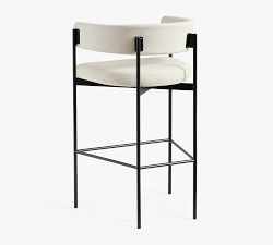 Maison Barrel Back Upholstered Bar Stool