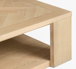 Blair Herringbone Rectangular Grand Coffee Table (60")