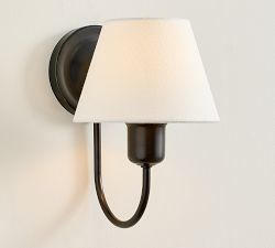 Holmes Linen Shade Sconce (10")